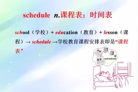 英语单词源来如此～schedule的来历视频封面