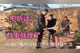 农村媳妇怀孕照样干活，婆婆说不让干也不听，海涛回来嗷嗷一顿训视频封面
