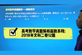 抽象函数问题到底应该怎么分析，一道高考真题告诉你视频封面