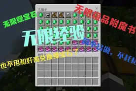 无限绿宝石，无限极品附魔书，刷经验，简单易做，仅限于基岩版视频封面