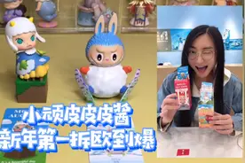 2021年新年盲盒第一拆就欧到爆，还是泡泡玛特的隐藏款视频封面