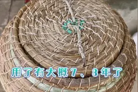 用毛草叶编织，不用花一分钱的馒头筐，省钱环保又复古，好评