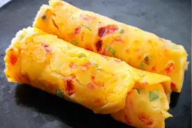 西红柿早餐饼，营养又简单，这么做真的特别好吃！视频封面