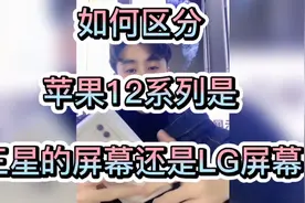 如何区分苹果12系列是三星还是LG屏幕