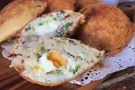 中华传统美食灯盏糕，外酥里嫩咸香清甜，自己做的美味又卫生视频封面