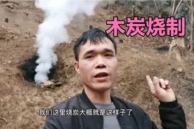 广西农村木炭烧制土法，装窑烧火全过程，大家有见过吗视频封面