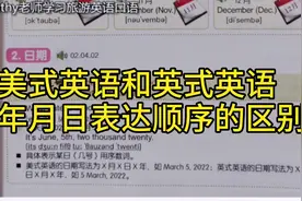 美式英语和英式英语"年""月"“日”表达的区别视频封面