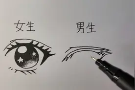 教你画漂亮的动漫版女生男生眼睛