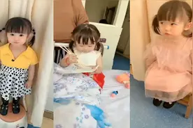 萌宝恬恬每天去医院看望妈妈最难分离时，超级有爱的宝宝视频封面
