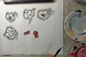 国画提高，水仙花画法。花头白色是反衬出来的，知道吗？快来看！视频封面