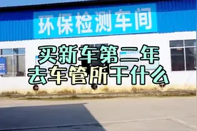 刚买的新车，第二年需要去车管所走什么流程？视频封面