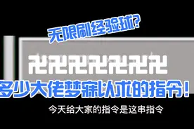 我的世界指令教学:无限刷经验球？这也太爽了吧！