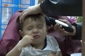 小孩子理发就哭怎么解决，明星也不例外，看把孩子折腾成什么样了视频封面