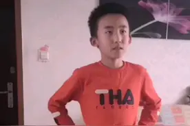 12岁儿子制作的居家健身操视频封面