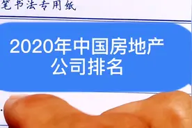 2020年中国十大房地产公司排名视频封面