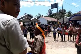 重大节日庆祝，但却用牛祭祀，直接给牛放血好可怜视频封面