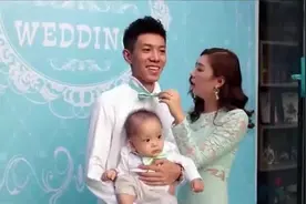 福建一美女车模，带着6个月大的儿子出嫁，穷小伙太幸福了视频封面