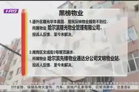 哈尔滨：这些物业公司服务不到位，上黑榜了，来看有没有你家的视频封面