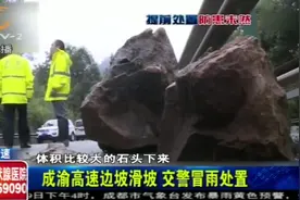 注意！成渝高速边坡垮塌滑坡，这个路段实施交通管制视频封面