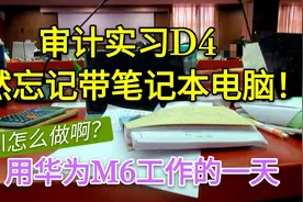 【审计实习D4】忘记带电脑的审计狗，只好用华为M6强行做Excel视频封面