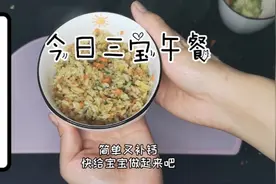 一岁宝宝午餐：虾仁蔬菜烩饭，简单营养又补钙，赶快试试看吧视频封面