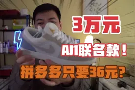 30000块的的AJ1迪奥联名款，在拼多多只要36？买一双看看视频封面
