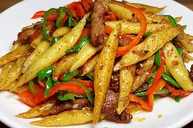 土豆搓成条，教你好吃做法，爽滑劲道简单又营养，全家都爱吃，香