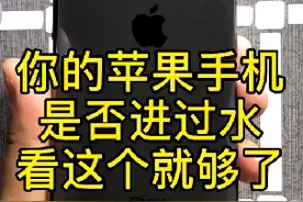 轻松检测苹果手机是否进过水！！