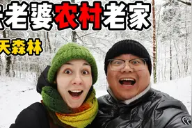 中国小伙去白俄罗斯媳妇农村老家，看看当地冬天的森林是什么样子视频封面