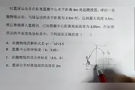 爱打篮球的你，会不会也解这道篮球轨迹的抛物线题？视频封面