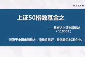易方达上证50，投资于我国市值最大流动性最好，最优秀的50家企业视频封面