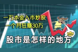 一万本金入市炒股，一个月狂赚30万！股市是个怎样的地方？视频封面