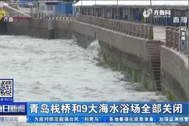 风大浪急！青岛所有船只已回港避浪，海浪呼啸而来，最高近4米视频封面