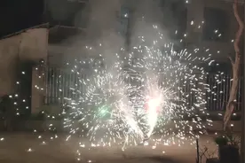 买了500多块的烟花姐弟俩高兴坏了，果果说太恐怖太好看了真值得视频封面