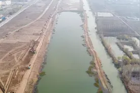 航拍菏泽万福河新航道，建成后可实现水路空的便捷交通枢纽！视频封面