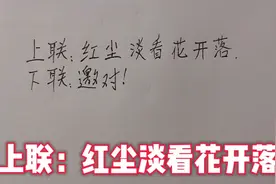 上联：红尘淡看花开落，邀对下联！大家可有好对视频封面