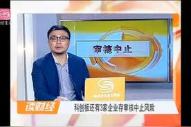 科创板还有3家企业存审核中止风险视频封面