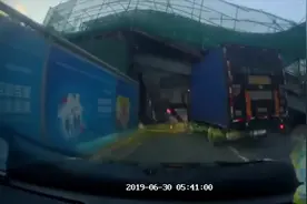 深圳一在建立交桥突然垮塌，北环大道泥岗路段西向东方向大塞车视频封面