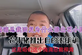 滴滴为什么要推出“花小猪”？总裁柳青向广大司机做出回复！