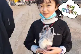 带静宝去游乐场玩，终于如愿买了两只小鸡，还说要把它养大下鸡蛋