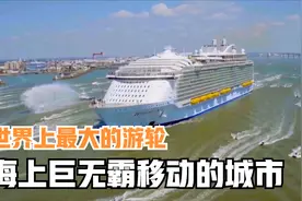 世界上最大的游轮，带你参观海上巨无霸，容纳8000人犹如漂浮小镇视频封面