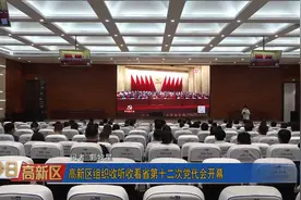 今日高新区丨高新区组织收听收看省第十二次党代会开幕视频封面