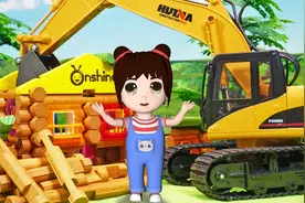 乐乐故事：开挖掘机拆除仿真房屋视频封面