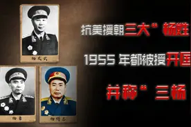 抗美援朝三大“杨姓”司令，1955年都被授开国上将，并称“三杨”视频封面