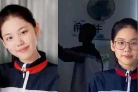 女生偷和暗恋男生拍合照，眼神青涩又懵懂让人破防，男生举动亮了视频封面