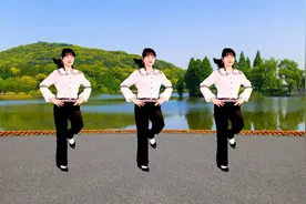 广场舞《忘川的河》流行热曲优美32步，背面示范