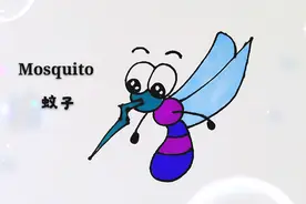 如何防止被蚊子咬？卡通蚊子创意儿童画，可爱的幼儿彩笔手绘