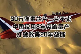 30万像素芯片一片不卖！中国仅用8年突破量产，打破欧美20年垄断视频封面