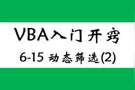 Excel VBA 入门教程，通过ActiveX控件文本框，制作动态筛选表格视频封面