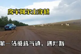 阿尔山穿越第一站蘑菇气镇，国道修路绕道遇稀巴烂路！视频封面